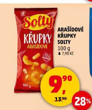 ARAŠÍDOVÉ KŘUPKY SOLTY, 100 g