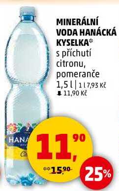 HANÁCKÁ KYSELKA s příchutí citronu, 1,5 l