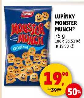 LUPÍNKY MONSTER MUNCH, 75 g