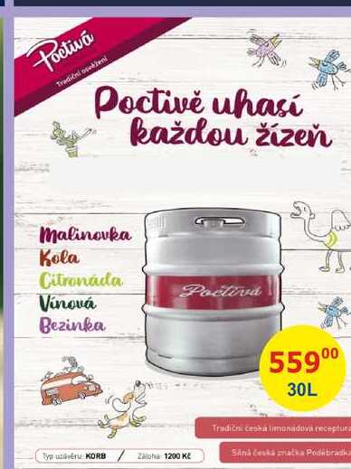 Poctivá od Poděbradka sud 30l