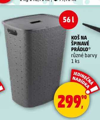 KOŠ NA ŠPINAVÉ PRÁDLO různé barvy, 1 ks 