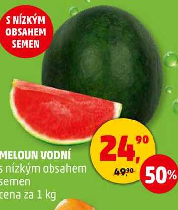 MELOUN VODNÍ s nízkým obsahem semen, 1 kg