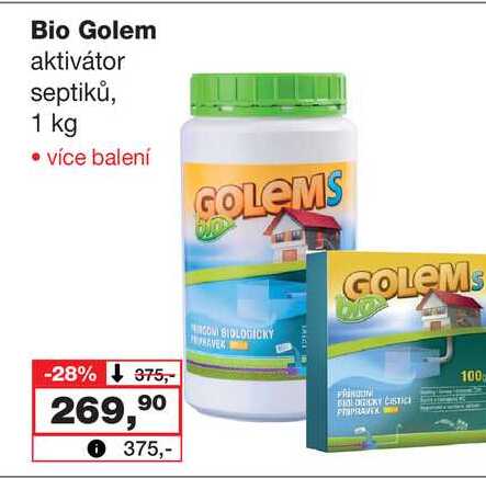 Bio Golem aktivátor septiků, 1 kg 