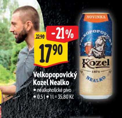   Velkopopovický Kozel Nealko  0,5 l