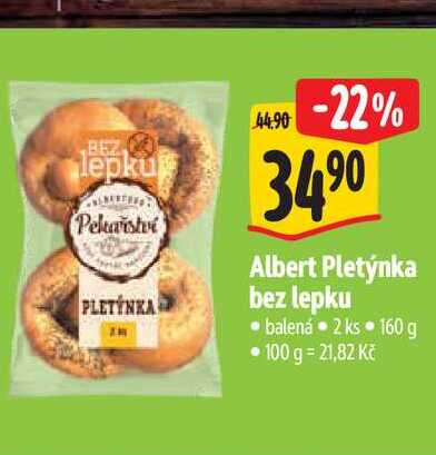  Albert Pletýnka bez lepku  2 ks