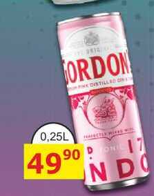 Gordon London Dry Gin + tonic míchaný drink 0,25l plechovka