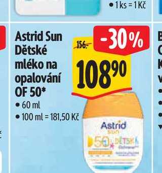 Astrid Sun Dětské mléko na opalování OF 50 60 ml