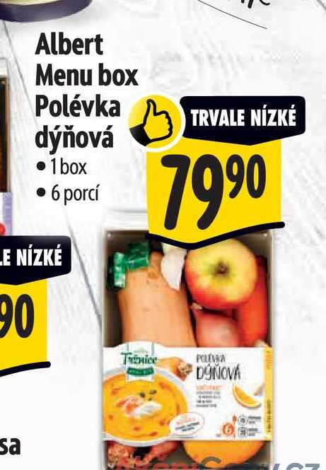 Albert Menu box Polévka dýňová  1 box  6 porcí 