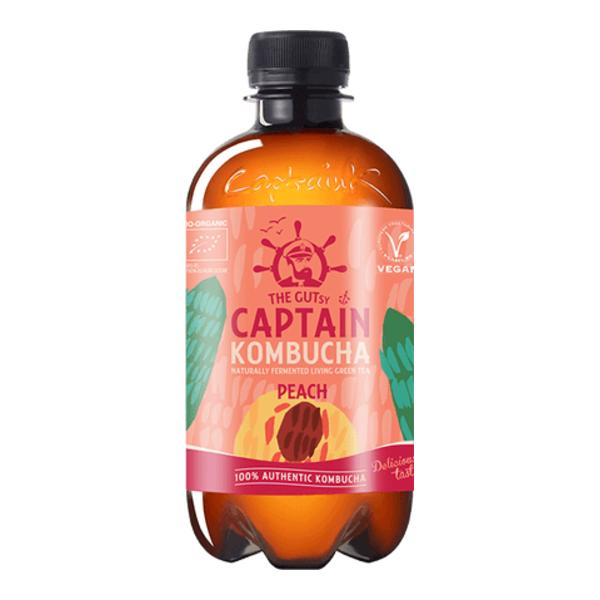 Captain Kombucha BIO Broskev