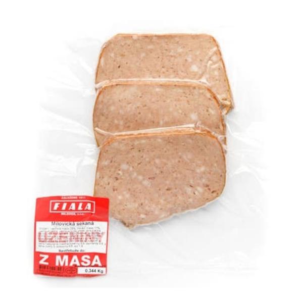 Fiala uzeniny z masa Milovická uzená sekaná