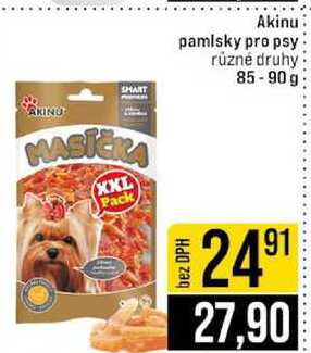 Akinu pamlsky pro psy různé druhy 85-90g 