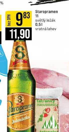 Staropramen světlý ležák 0,5l