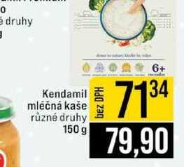 Kendamil mléčná kaše různé druhy 150 g
