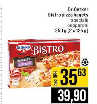 Dr.Oetker Bistro pizza bagety speciale pepperoni 250 g (2 x 125 g) 