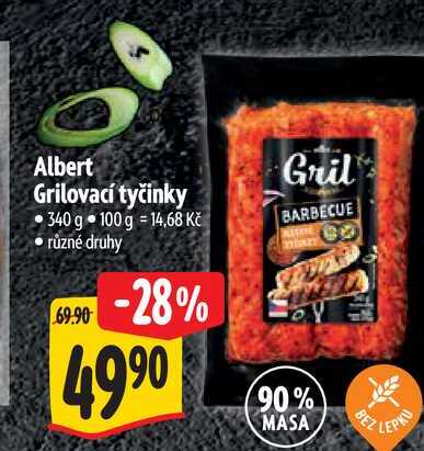 Albert Grilovací tyčinky 340 g  