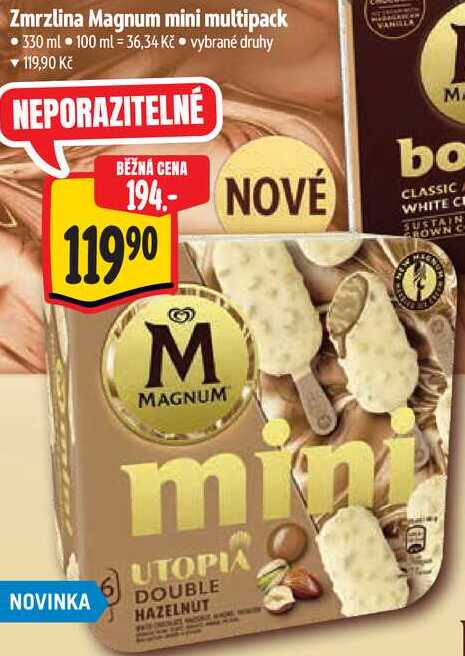 Zmrzlina Magnum mini multipack, 330 ml 