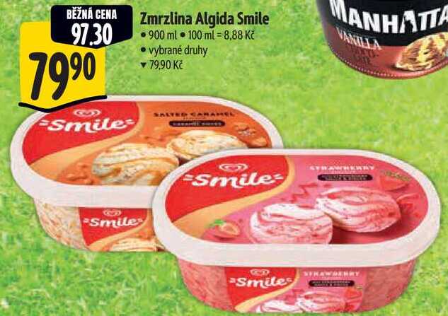 Zmrzlina Algida Smile, 900 ml 