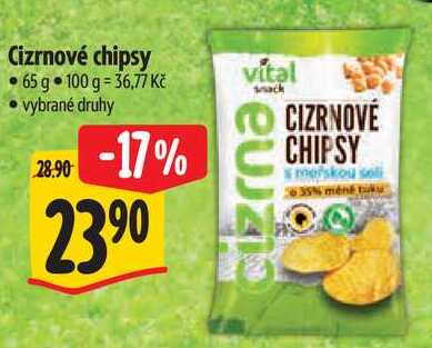 Cizrnové chipsy, 65 g 