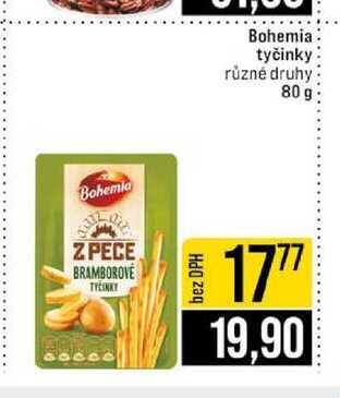 Bohemia tyčinky různé druhy 80 g