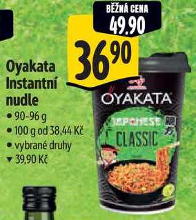 Oyakata Instantní nudle, 90-96 g 