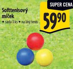 Softtenisový míček, sada 3 ks