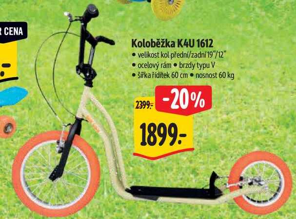 Koloběžka K4U 1612 