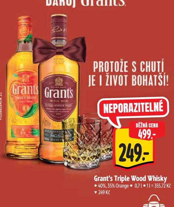   Grant's Triple Wood Whisky  0,7 l