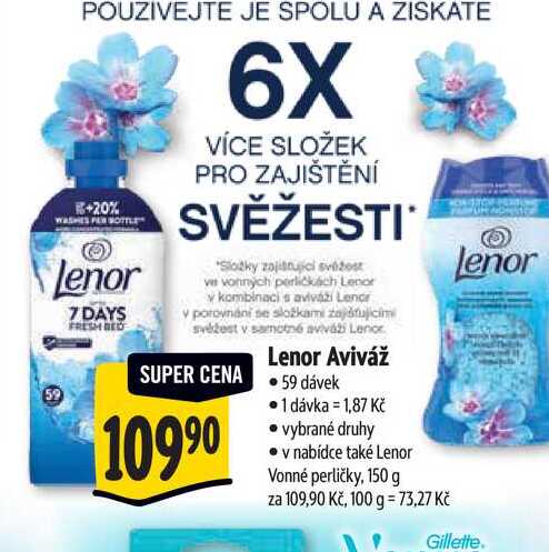   Lenor Aviváž 59 dávek 