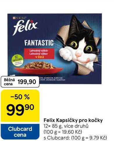 Felix Kapsičky pro kočky, 12× 85 g, více druhů