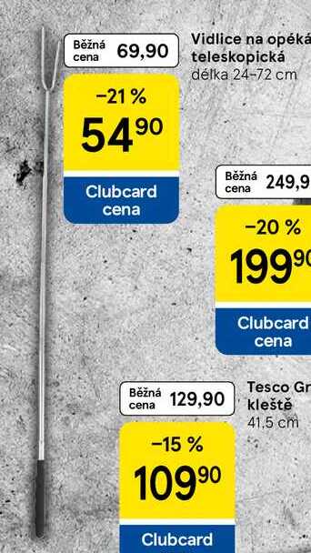 Vidlice na opéká teleskopická, délka 24-72 cm  