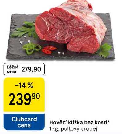 Hovězí kližka bez kosti, 1 kg 