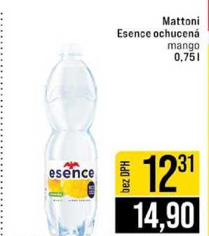 Mattoni Esence ochucená mango 0,75l