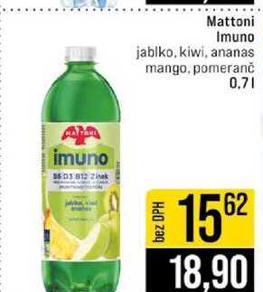 Mattoni Imuno jablko, kiwi, ananas mango, pomeranč 0,7l