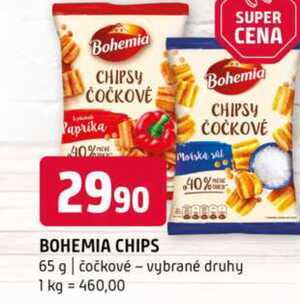 Bohemia chips 65 g čočkové vybrané druhy