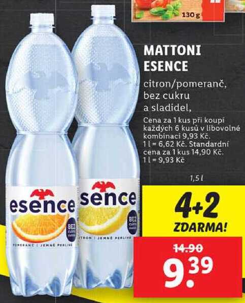 MATTONI ESENCE, 1,5 l