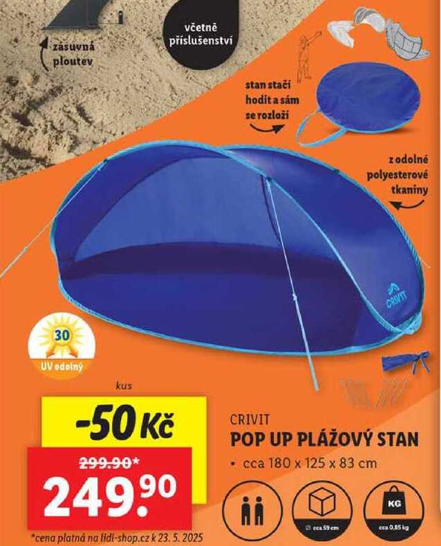 POP UP PLÁŽOVÝ STAN 
