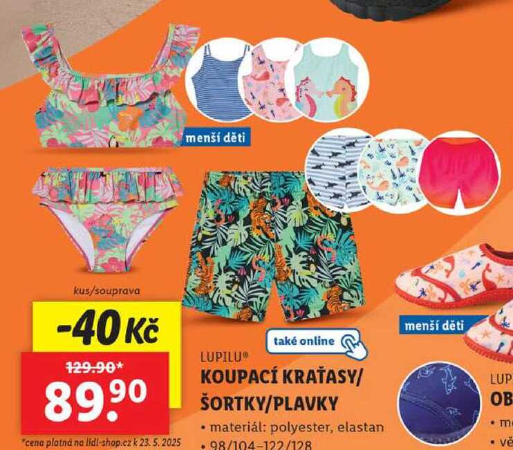 KOUPACÍ KRAŤASY/ŠORTKY/PLAVKY 