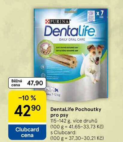 DentaLife Pochoutky pro psy, 115-142 g 