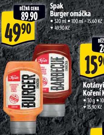 Spak Burger omáčka, 320 ml 