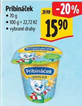 Pribináček, 70 g 