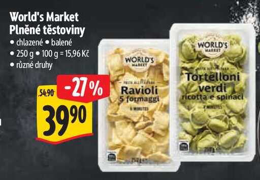 World's Market Plněné těstoviny, 250 g