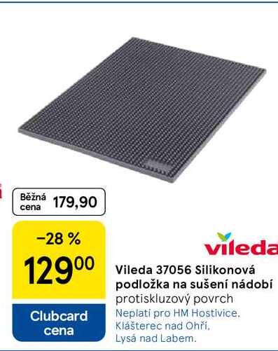 Vileda 37056 Silikonová podložka na sušení nádobí 