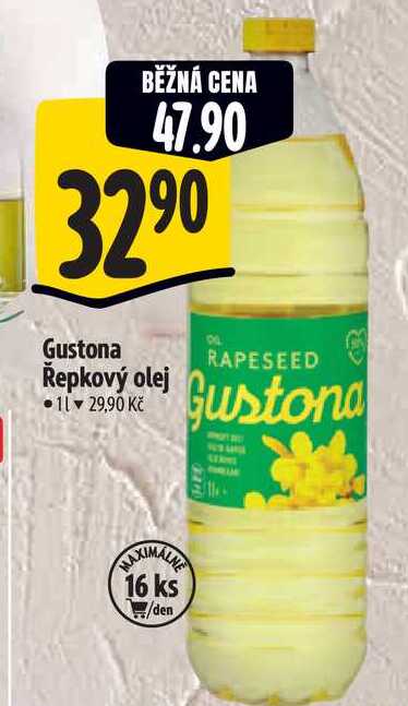 Gustona Řepkový olej, 1 l
