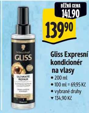 Gliss Expresní kondicionér na vlasy, 200 ml 