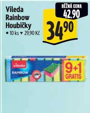 Vileda Rainbow Houbičky, 10 ks 