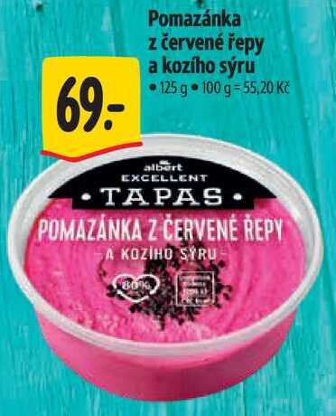 Pomazánka z červené řepy a kozího sýru, 125 g 