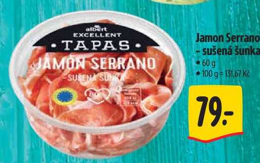 Jamon Serrano - sušená šunka, 60 g