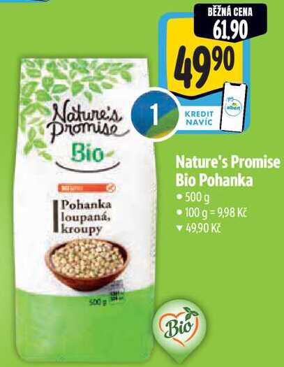 Nature's Promise Bio Pohanka, 500 g