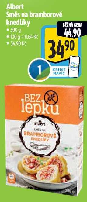 Albert Směs na bramborové knedlíky, 300 g 