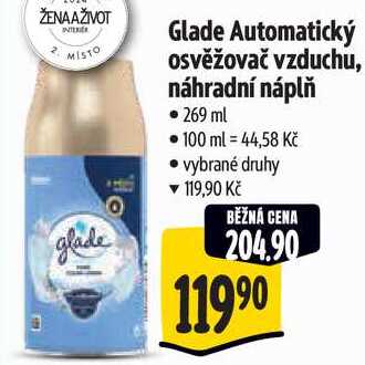 Glade Automatický osvěžovač vzduchu, náhradní náplň, 269 ml 